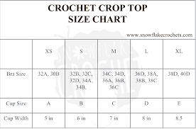 crochet crop top sizing and size chart crochet crop top