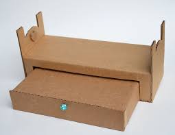 How great does it look! Cardboard Trundle Bed Barbie Doll House Doll Bed Diy American Girl Doll Bed
