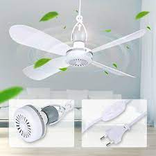 Weitere ideen zu deckenventilator, ventilator, decke. Mobiler Deckenventilator Mini Ventilator Decke 42cm Mit Schalter Und 2 8m Kable Ebay