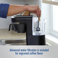 Removable water reservoir and filter basket lift out for convenient filling and cleaning. Mr Coffee Pod 10 Cup Space Saving Combo Brewer Mr Coffee