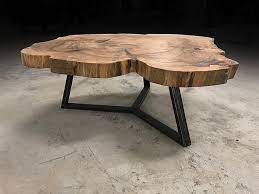 Round Live Edge Coffee Tables Live Edge Furniture Live Edge Coffee Table Wood Table Design