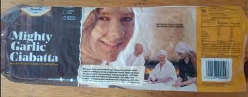 Heritage Breads brand Ready to Bake Mighty Garlic Ciabatta