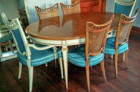 John Widdicomb Dining Room Set Table W 3 Leaves 6 Chairs French Regency French Chairs Vintage Furniture For Sale Chair
