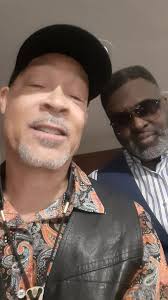 Michael Fields Jr. and I are about to hit the stage at The Music Depot!,  Come