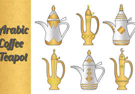 The set include a serving tray hamm. Arabic Coffee Pot Vectors Free Vector Download 199367 Cannypic