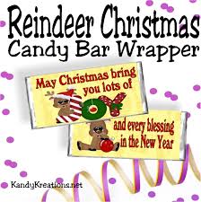 These personalized candy bars will make great christmas gifts for your favorite dr. Diy Party Mom Reindeer Christmas Candy Bar Wrapper Free Printable