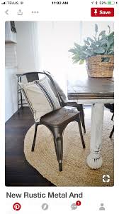 Pin By Emily Printz On Home Decor Ideas Dining Chairs Metal Dining Chairs Farmhouse Dining Room Table