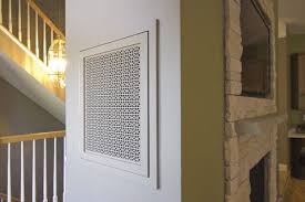 I have a 1940 bungalow and would like to upgrade from the standard metal one (it's on the ceiling). New Strategies For Artfully Hiding The Tv Air Return Vent Cover Air Vent Covers Return Air Vent