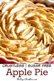 No Added Sugar Crustless Apple Pie Apple Pie Crustless Nocrust Sugarfree Lowsugar Diabe Sugar Free Apple Pie Sugar Free Apple Recipes Sugar Free Recipes