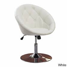 White Vanity Stool Swivel Chair Seat Bedroom Furniture Living Room Adjustable Home Garden Furniture Chairs E Swivel Barrel Chair Chair Chair Upholstery