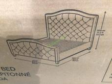 Pulaski camelback upholstered king headboard in rene indigo. Pulaski Furniture Upholstered King Bed Costcochaser