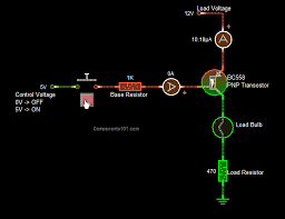 Pnp Transistor Switch Circuit Electronicsart Transistors Electronics Basics Electronic Engineering