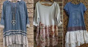 переделка одежды из старой в новую в стиле бохо Peredelka Odezhdy Upcycle Clothes Repurposed Clothing Fashion