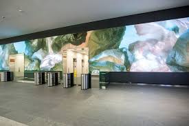 Salesforce Video Wall Digital Art Installation By Obscura Inspiration Grid Design Inspiration Installation Art Video Wall Grid Design