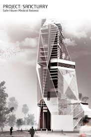 The Riba President S Medals Student Awards Sanctuary Safe Haven Medical Retreat By Architecture Presentation Skyscraper Architecture Concept Architecture