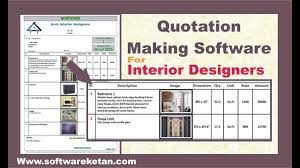Maybe you would like to learn more about one of these? Interior Designer Quotation Making Software Free Demo Download Very Low Cost Full Details Youtube