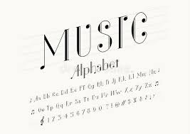 Saved by heart and soul music studio. Alphabet Abc Vector Musical Alphabetical Font With Music Note Letters Of Alphabetic Typography Illustration Stock Vector Illustration Of Musicalphabet Design 123151446