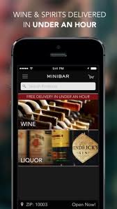 Minibar An App Offering On Demand Delivery Of Wine And Liquor In New York City In Less Than 60 Minutes Liquor Delivery Wine And Liquor Delivery App