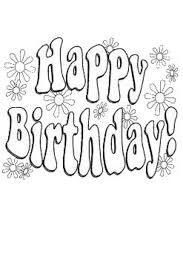 Happy birthday 60 year greeting card poster color. Happy Birthday Birthday Coloring Pages Coloring Books Coloring Pages