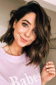 Image Result For Short Brown Hair Blue Eyes Short Dark Hair Brown Hair Balayage Light Brown Hair