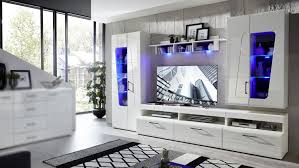 Kombiniert ihr weiß mit naturfarben wie beige oder braun, so strahlt es. Wohnwand Spirit Plus Anbauwand Wohnzimmer In Weiss Hochglanz Inkl Led