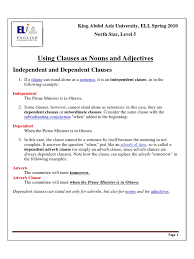 Jun 12, 2021 · just like a noun clause, this infinitive phrase is acting like the noun direct object. Level5 Grammar3 Adjective And Noun Clauses Rules And Practice Pdf