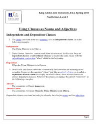 In this lesson, we'll look at the dependent clause and its. Level5 Grammar3 Adjective And Noun Clauses Rules And Practice