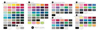 next level tee shirt colors rldm