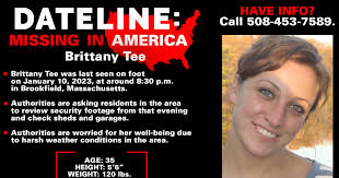 Joint-agency search teams scour the Brookfield, Massachusetts area hoping  to find missing 35-year-old Brittany Tee