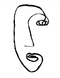 Untitled Face Line Art Ocean Print Drawing Prints