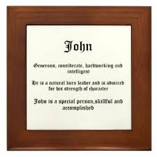 John Name Meaning Framed Tile Names With Meaning Names French Baby Names