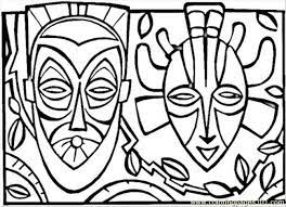 The spruce / miguel co these thanksgiving coloring pages can be printed off in minutes, making them a quick activ. African Mask Arte De Africa Espacios Artisticos Mascaras Africanas