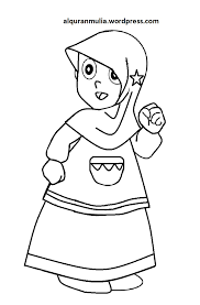 Setiap keluar rumah, aku selalu memakai jilbab panjang yang tersampir hingga pinggang, lengkap dengan jubah panjang yang menutupi seluruh tubuh. Contoh Gambar Gambar Mewarnai Anak Pakai Jilbab Kataucap