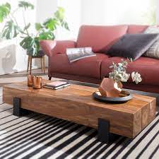 Design couchtisch wave holz amerik. Couchtisch Soron 115x22x44cm Sheesham Online Kaufen