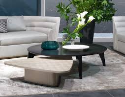 White color circular coffee table. Circular Wooden Coffee Table Idfdesign