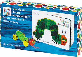 Bei diesem steckspiel aus holz sind die farbenfrohen spielscheiben aus vollholz mit den bekannten lizenzmotiven bedruckt. Die Kleine Raupe Nimmersatt Geschenkset Pappbilderbuch Mit Plantoys Holzraupe Chrismonshop