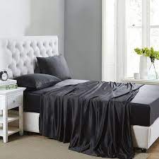 19mm ensemble de linge de lit en soie 6pc oosilk draps de luxe ensembles de draps de lit literie en soie