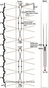 The Complete Schematic As Close To Scale As Is Possible With Paint Diy Tv Antenna Tv Antenna Outdoor Tv Antenna