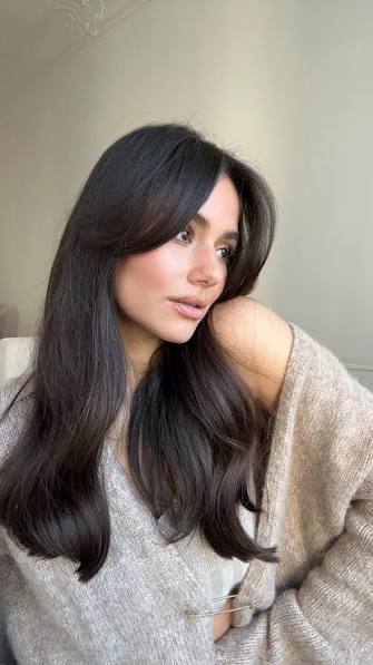 How to style your curtain bangs 💇🏻‍♀️💓, 1. I let my hair dry in the the towel for at least 30-40 minutes before I start to dry it with the blowdryer , 2. Applying a good amount of @colorwowhair dream ...