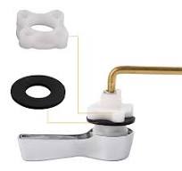 Hibbent 2 Pack Universal Metal Front Mount Toilet Handle, Tank Flush Lever  Replacement with 2 Pieces Stainless Steel Flapper Chains for Most Toilets,  ...