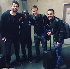 He has played for other clubs including boulogne, leicester city & caen also. Chelsea S N Golo Kante Returns Home With Spanish Teammates Daily Mail Online