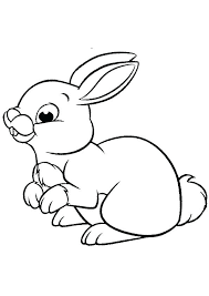 Baby bunny coloring pages printable. Coloring Pages Cute Baby Rabbit Coloring Page