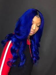 The blue rubberband hair can be weaved, clipped, braided, or bonded to create the desired hairstyle. Pin On Human Hair