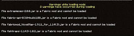 This error displays a message on the screen once it occurs. What Is A Fabric Mod And Cannot Be Loaded