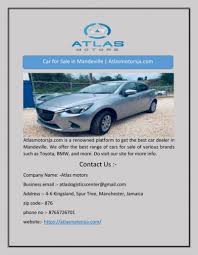 Old cars sale in jamaica bellissimonyc com. Car For Sale In Mandeville Atlasmotorsja Com