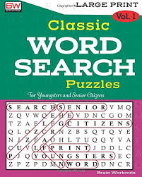 The set includes an alaska word search, crossword puzzle, outline map, and coloring pages. Classic Word Search Puzzles For Youngsters And Senior Citizens Brain Workouts 9781979829656 Amazon Com Books