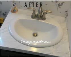 update a mobile home bathroom vanity 