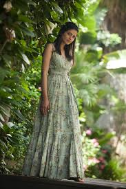 Green Floral Maxi Dress: Boho Cotton Summer Dress - Etsy Canada
