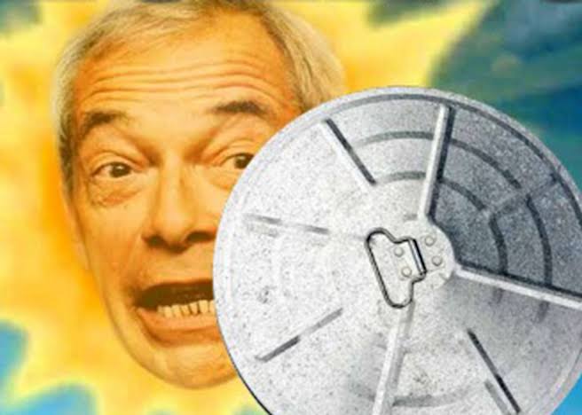 Nigel Farage slopes off to battle with a bin in Clacton by-election farce  as stunt backfires - The Mirror