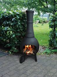 Cheminee D Exterieur En Fonte Noire 2 Tailles Bilboquet Cheminee Exterieur Chauffe Terrasse Cheminee